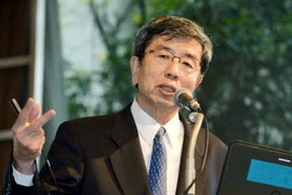Chủ tịch ADB Takehiko Nakao tại hội nghị ở Tokyo ngày 11/11. (Nguồn: Kyodo/TTXVN)