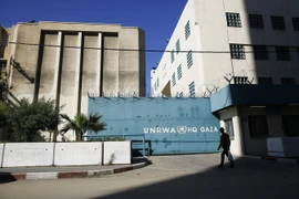 Trụ sở UNRWA tại Gaza ngày 8/1. (Nguồn: AFP/TTXVN)