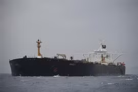 Tàu Grace 1 tại khu vực ngoài khơi Gibraltar ngày 6/7/2019. (Nguồn: AFP/TTXVN) 