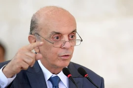 Ngoại trưởng Brazil José Serra tại cuộc họp ở Brasilia ngày 12/9/2016. (Nguồn: AFP/TTXVN)