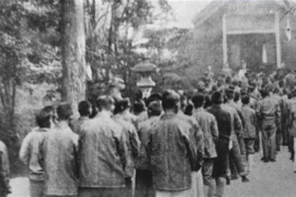 Công nhân Hàn Quốc bị cưỡng bức lao động trong thời gian phát xít Nhật Bản đô hộ bán đảo Triều Tiên (1910-1945). (Nguồn: Yonhap/TTXVN) 