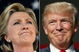 Bà Hillary Clinton (trái) và ông Donald Trump (phải). (Nguồn: AFP/TTXVN)