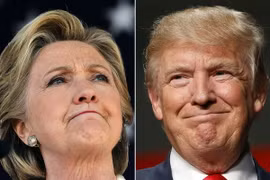 Bà Hillary Clinton (trái) và ông Donald Trump (phải). (Nguồn: AFP/TTXVN)