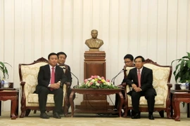 Quang cảnh buổi tiếp. (Ảnh: Phạm Kiên/TTXVN)