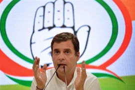 Ông Rahul Gandhi trong cuộc họp báo tại New Delhi ngày 23/5/2019. (Nguồn: AFP/TTXVN) 