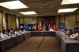 Toàn cảnh cuộc đàm phán tại Hawaii. (Nguồn: Kyodo/TTXVN)