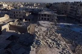 Cảnh đổ nát ở Aleppo. (Nguồn: BBC)