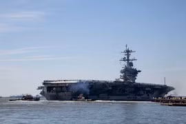 Tàu sân bay USS Abraham Lincoln. (Nguồn: AP) 