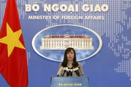 Người phát ngôn Bộ Ngoại giao Lê Thị Thu Hằng. (Ảnh: Văn Điệp/TTXVN)