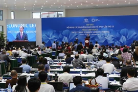 [Photo] Họp báo Hội nghị các Nhà lãnh đạo Kinh tế APEC lần thứ 25