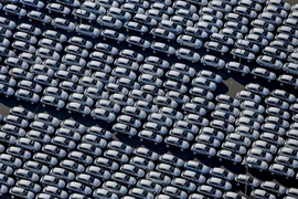 Xe Porsche của hãng VW tại một nhà máy ở Leipzig, miền đông nước Đức ngày 3/11. (Nguồn: AFP/TTXVN)