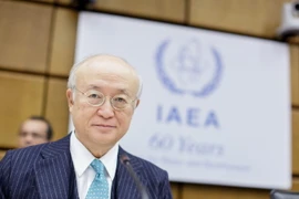 Tổng Giám đốc IAEA Yukiya Amano tại một cuộc họp ở Vienna (Áo) ngày 17/11. (Nguồn: EPA/TTXVN)
