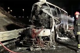 Hiện trường vụ tai nạn. (Nguồn: mogaznews.com)