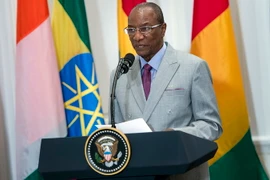 Tổng thống Guinea Alpha Conde. (Nguồn: AFP/TTXVN)