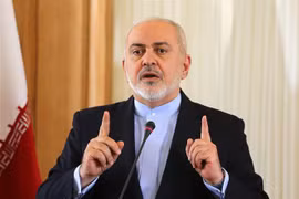 Ngoại trưởng Iran Mohammad Javad Zarif trong cuộc họp báo tại Tehran ngày 13/2/2019. (Nguồn: AFP/TTXVN) 