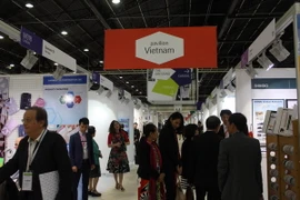 Khu vực các gian hàng Việt Nam tại hội chợ. (Ảnh: Linh Hương/TTXVN)