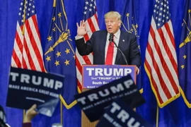 Ông Donald Trump phát biểu tại South Bend, Indiana ngày 2/5. (Nguồn: EPA/TTXVN)