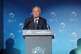 Ngoại trưởng Pháp Jean-Marc Ayrault tại một hội nghị ở Doha, Qatar ngày 20/11. (Nguồn: AFP/TTXVN)