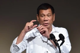 Tổng thống Philippines Rodrigo Duterte. (Nguồn: AFP/TTXVN)
