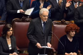 Tổng thống Italy Sergio Mattarella. (Nguồn: AFP/TTXVN)
