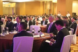 Thủ tướng Singapore Lý Hiển Long và các đại biểu dự hội nghị. (Ảnh: Xuân Vịnh/TTXVN) 