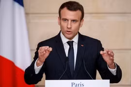 Tổng thống Pháp Emmanuel Macron. (Nguồn: AFP/TTXVN)