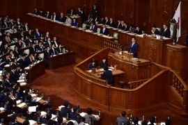 Một phiên họp của Hạ viện Nhật Bản ở Tokyo. (Nguồn: AFP/TTXVN)