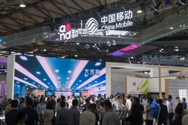 Gian hàng của China Mobile tại Hội nghị di động thế giới ở Thượng Hải, Trung Quốc ngày 27/6. (Nguồn: AFP/TTXVN)