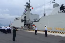 Tàu 016-Quang Trung kết thúc Diễn tập ADMM+ tại Singapore