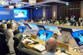 Hội nghị các Bộ trưởng thương mại APEC tại đảo Boracay thuộc tỉnh Aklan, miền trung Philippines ngày 23/5. (Nguồn: Kyodo/TTXVN)