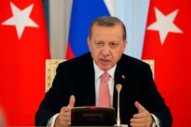 Tổng thống Thổ Nhĩ Kỳ Recep Tayyip Erdogan. (Nguồn: EPA/TTXVN)