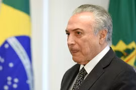 Tổng thống Brazil Michel Temer. (Nguồn: EPA/TTXVN)