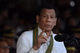 Tổng thống Philippines Rodrigo Duterte. (Nguồn: AFP/TTXVN)