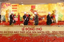 Quang cảnh lễ động thổ. (Ảnh: Quốc Dũng/TTXVN)