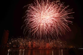 Màn trình diễn pháo hoa của đội Phần Lan. (Ảnh: Trần Lê Lâm/TTXVN) 