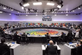Các nhà lãnh đạo G20 thảo luận tại hội nghị ở Buenos Aires, Argentina. (Nguồn: AFP/TTXVN) 