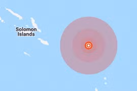 Vị trí xảy ra động đất. (Nguồn: usgs.gov) 