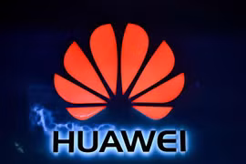 Biểu tượng Huawei. (Nguồn: AFP/TTXVN) 