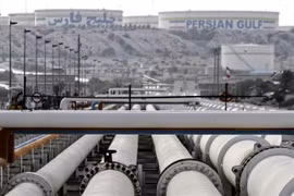Cơ sở khai thác dầu trên đảo Khark, Iran. (Nguồn: AFP/TTXVN) 