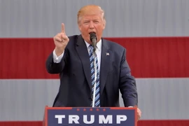 Ông Donald Trump trong chiến dịch vận động tranh cử ở Greensboro, North Carolina ngày 14/10. (Nguồn: AFP/TTXVN)