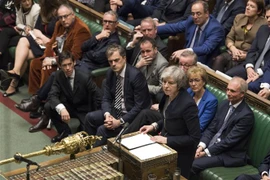 Thủ tướng Anh Theresa May phát biểu tại phiên họp Hạ viện ở thủ đô London ngày 15/1. (Nguồn: AFP/TTXVN) 