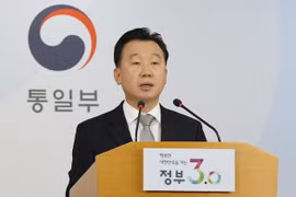 Người phát ngôn Bộ Thống nhất Hàn Quốc Jeong Joon-hee. (Nguồn: Yonhap/TTXVN)