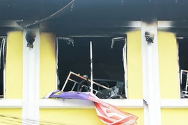 Hiện trường vụ hỏa hoạn. (Nguồn: AFP)