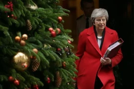 Thủ tướng Anh Theresa May tại thủ đô London ngày 5/12. (Nguồn: THX/TTXVN) 