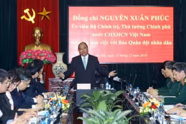 Thủ tướng Nguyễn Xuân Phúc phát biểu. (Ảnh: Thống Nhất/TTXVN) 