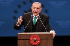 Tổng thống Thổ Nhĩ Kỳ Recep Tayyip Erdogan. (Nguồn: AFP/TTXVN)