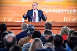 Tổng thống Nga Vladimir Putin. (Nguồn: AFP/TTXVN)