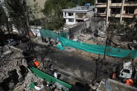Hiện trường một vụ đánh bom ở Kabul, Afghanistan. (Nguồn: THX/TTXVN) 