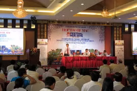 Quang cảnh buổi họp báo. (Ảnh: Quốc Việt/Vietnam+)