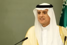 Ngoại trưởng Saudi Arabia Adel al-Jubeir trong cuộc họp báo tại Riyadh ngày 21/5. (Nguồn: EPA/TTXVN)